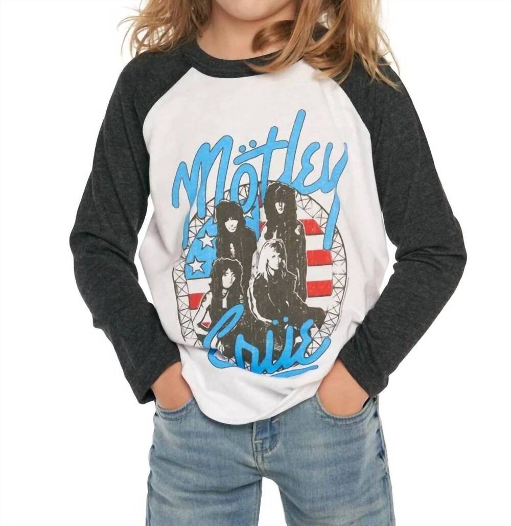 NEW CHASER motley crue stars & studs tee in white